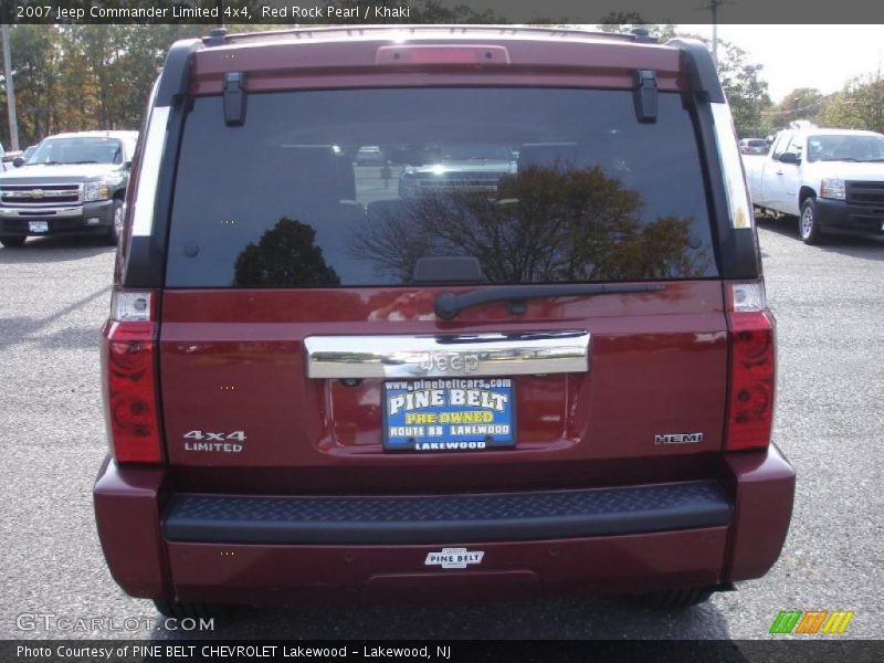 Red Rock Pearl / Khaki 2007 Jeep Commander Limited 4x4
