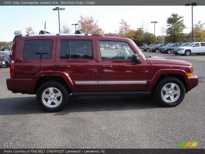 Red Rock Pearl / Khaki 2007 Jeep Commander Limited 4x4