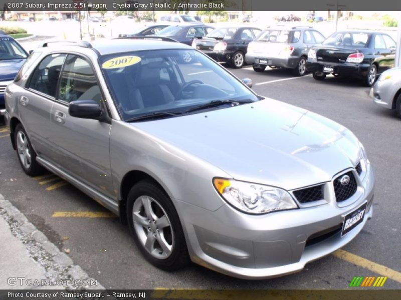 Crystal Gray Metallic / Anthracite Black 2007 Subaru Impreza 2.5i Wagon