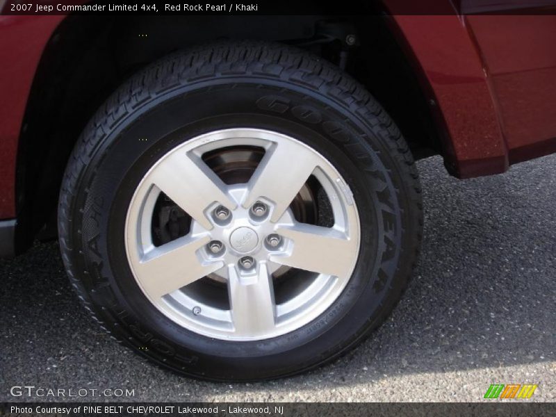 Red Rock Pearl / Khaki 2007 Jeep Commander Limited 4x4
