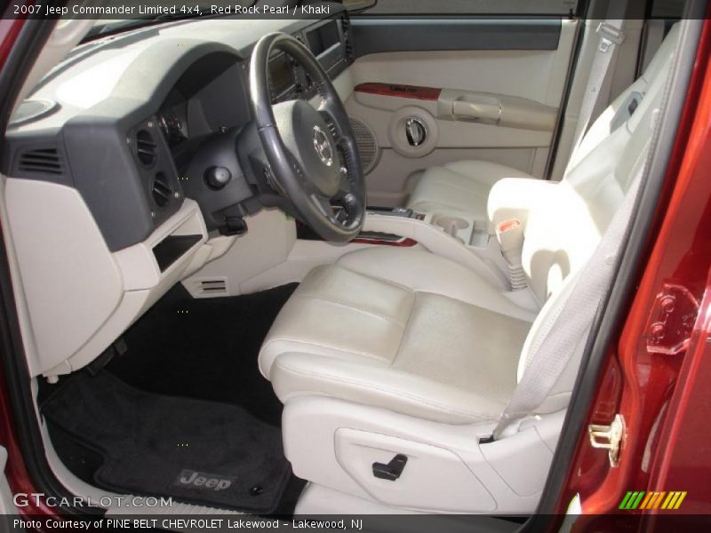 Red Rock Pearl / Khaki 2007 Jeep Commander Limited 4x4