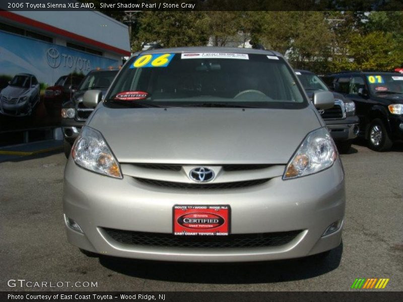 Silver Shadow Pearl / Stone Gray 2006 Toyota Sienna XLE AWD