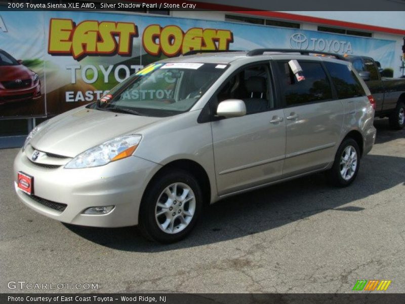 Silver Shadow Pearl / Stone Gray 2006 Toyota Sienna XLE AWD