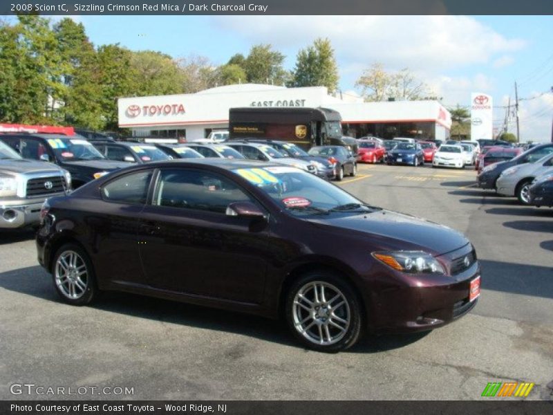 Sizzling Crimson Red Mica / Dark Charcoal Gray 2008 Scion tC