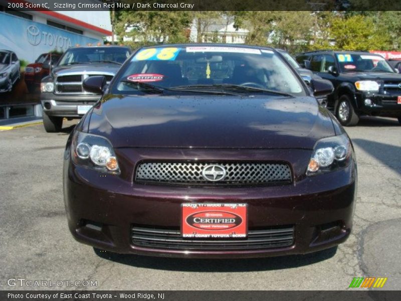 Sizzling Crimson Red Mica / Dark Charcoal Gray 2008 Scion tC