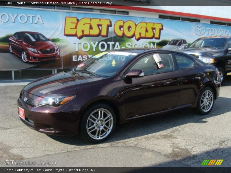 Sizzling Crimson Red Mica / Dark Charcoal Gray 2008 Scion tC