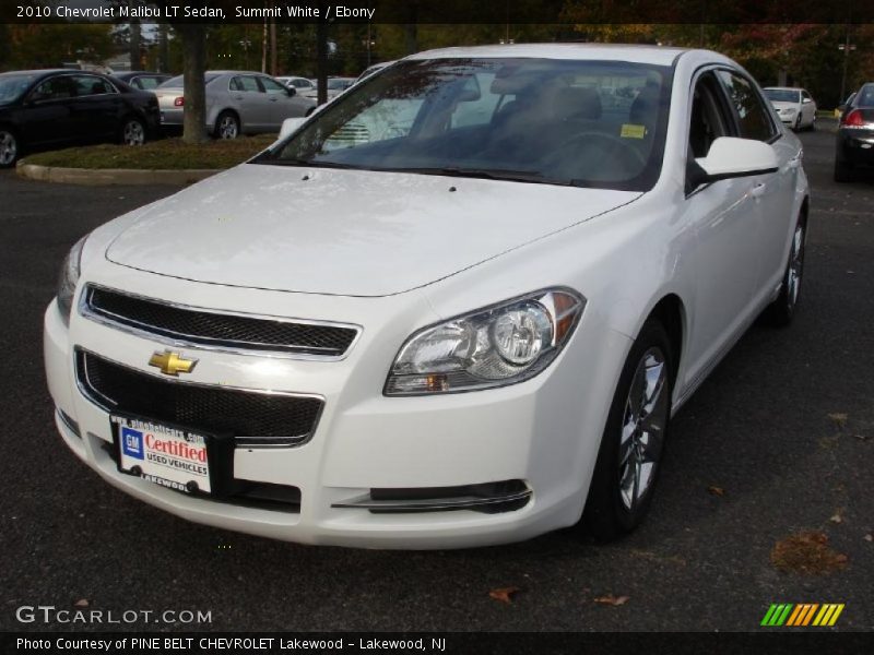 Summit White / Ebony 2010 Chevrolet Malibu LT Sedan