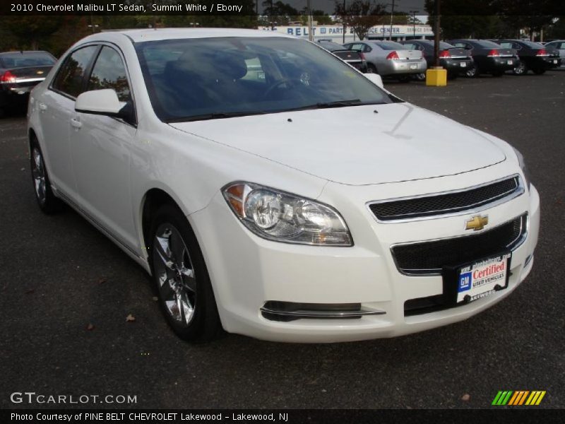 Summit White / Ebony 2010 Chevrolet Malibu LT Sedan