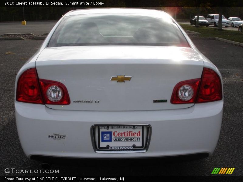 Summit White / Ebony 2010 Chevrolet Malibu LT Sedan