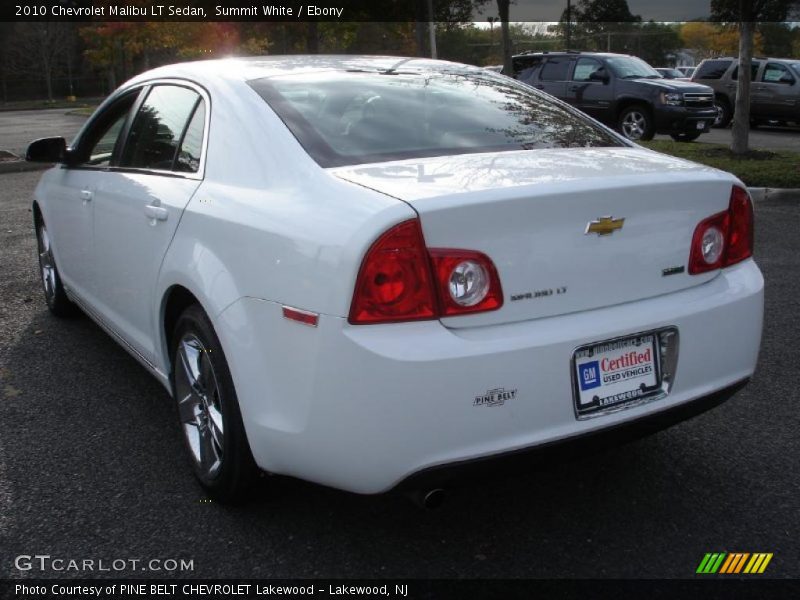 Summit White / Ebony 2010 Chevrolet Malibu LT Sedan