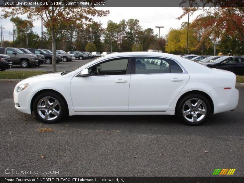 Summit White / Ebony 2010 Chevrolet Malibu LT Sedan