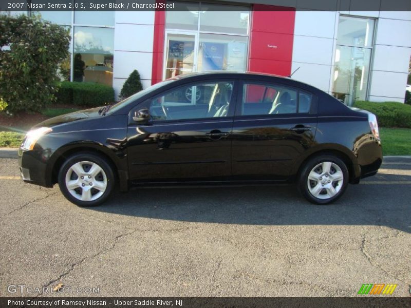 Super Black / Charcoal/Steel 2007 Nissan Sentra 2.0 S