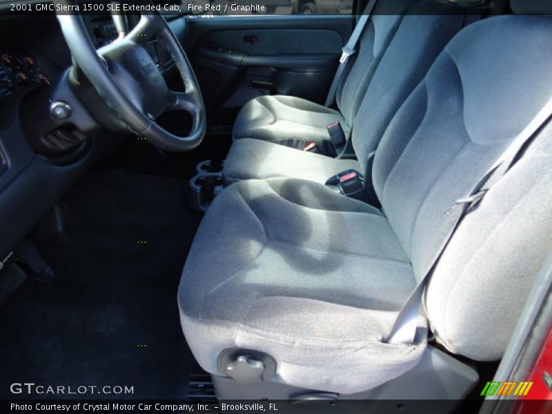  2001 Sierra 1500 SLE Extended Cab Graphite Interior