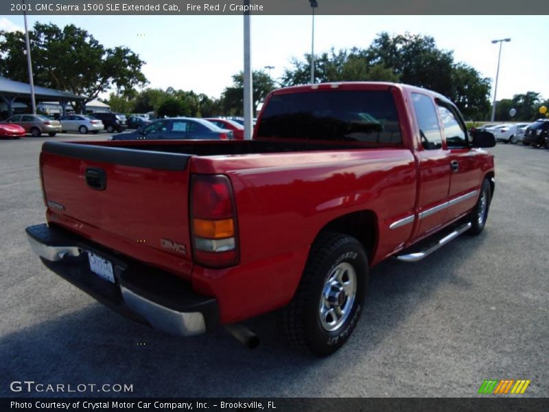 Fire Red / Graphite 2001 GMC Sierra 1500 SLE Extended Cab
