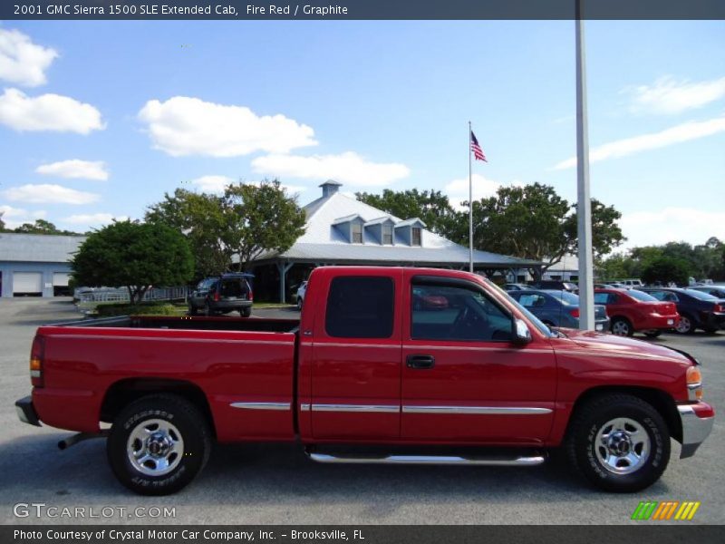Fire Red / Graphite 2001 GMC Sierra 1500 SLE Extended Cab