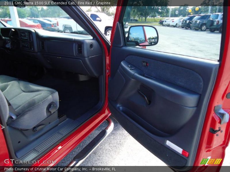 Fire Red / Graphite 2001 GMC Sierra 1500 SLE Extended Cab