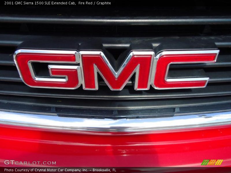 Fire Red / Graphite 2001 GMC Sierra 1500 SLE Extended Cab