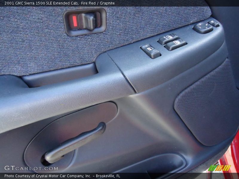 Fire Red / Graphite 2001 GMC Sierra 1500 SLE Extended Cab