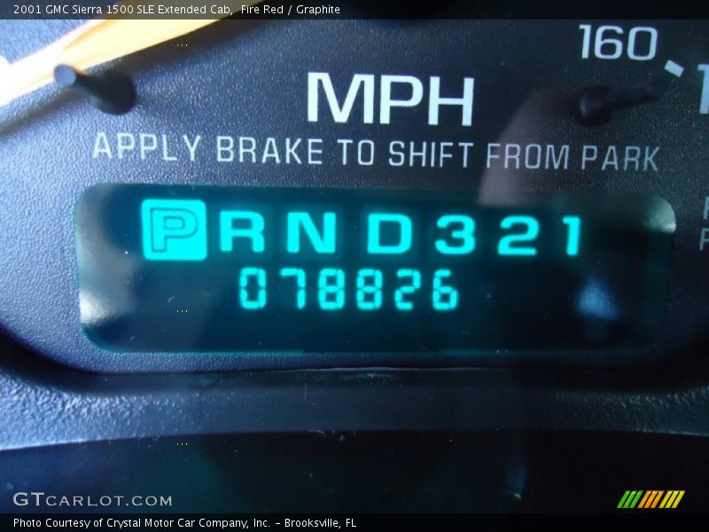 Fire Red / Graphite 2001 GMC Sierra 1500 SLE Extended Cab
