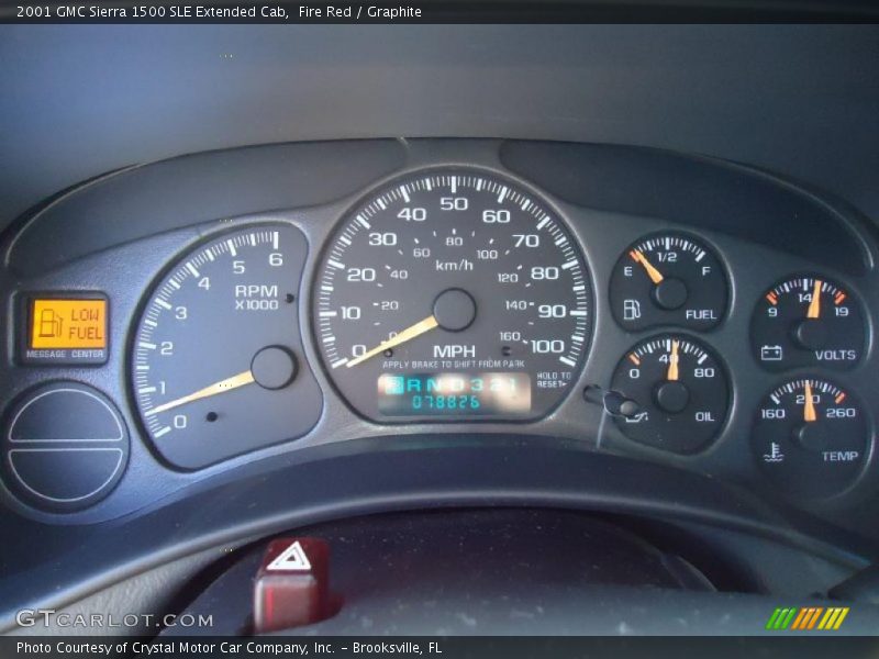  2001 Sierra 1500 SLE Extended Cab SLE Extended Cab Gauges