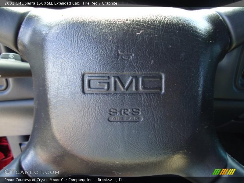 Fire Red / Graphite 2001 GMC Sierra 1500 SLE Extended Cab