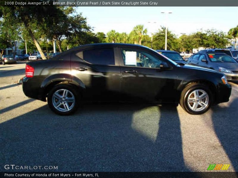 Brilliant Black Crystal Pearl / Dark Slate Gray/Light Slate Gray 2008 Dodge Avenger SXT