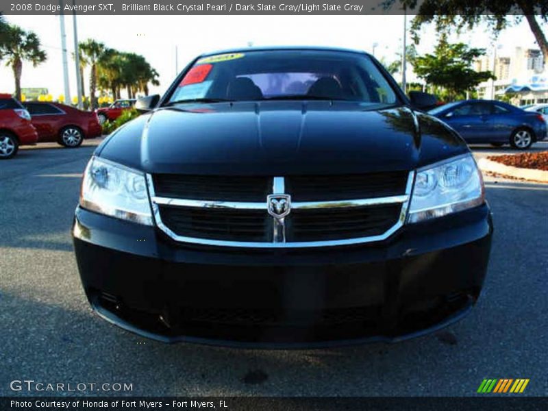 Brilliant Black Crystal Pearl / Dark Slate Gray/Light Slate Gray 2008 Dodge Avenger SXT