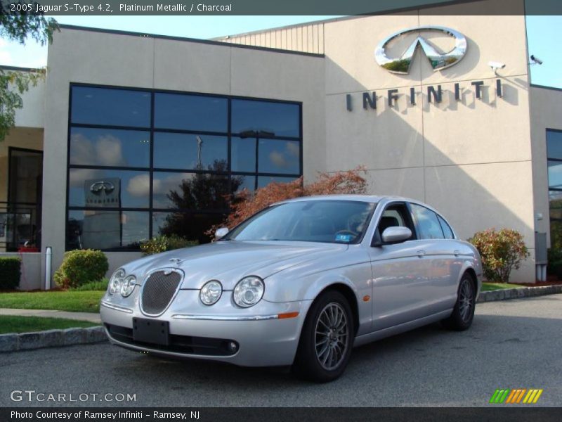 Platinum Metallic / Charcoal 2005 Jaguar S-Type 4.2
