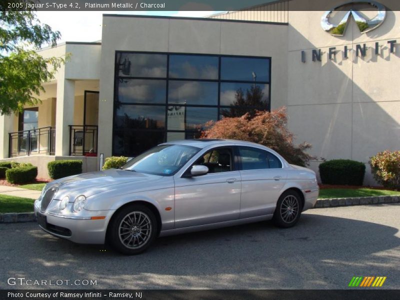 Platinum Metallic / Charcoal 2005 Jaguar S-Type 4.2