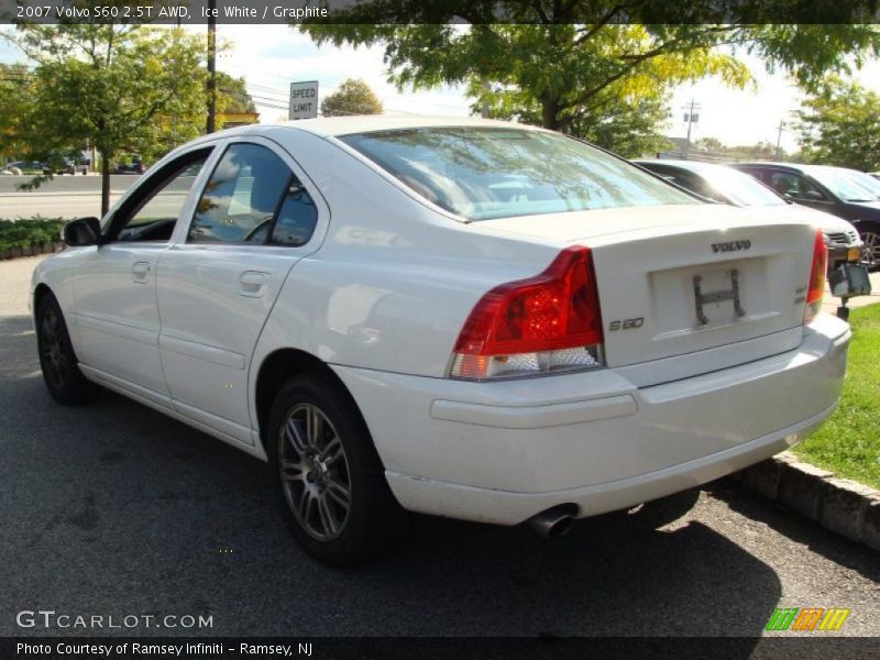 Ice White / Graphite 2007 Volvo S60 2.5T AWD