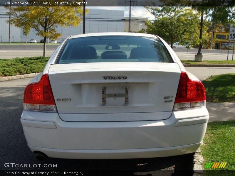 Ice White / Graphite 2007 Volvo S60 2.5T AWD
