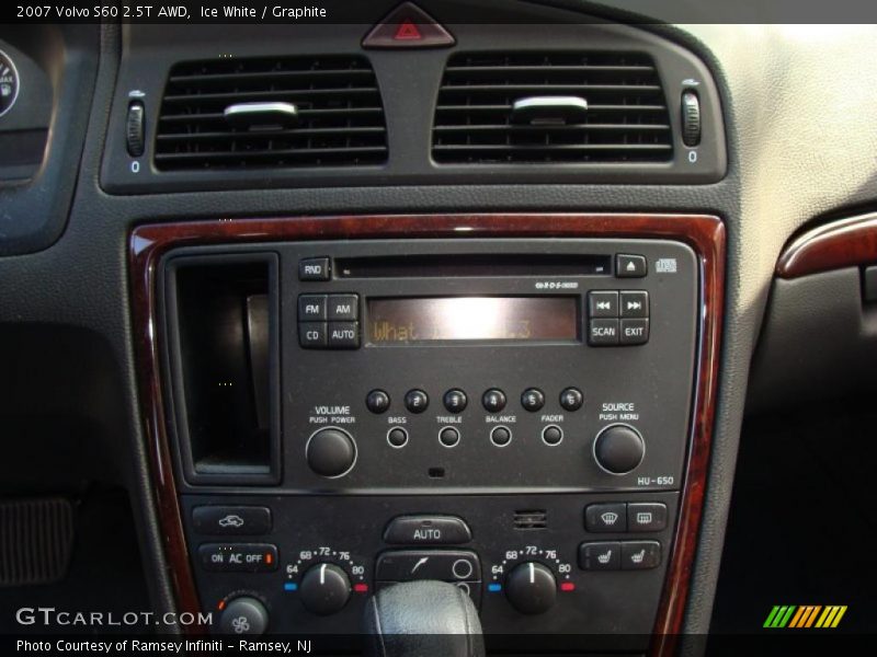 Ice White / Graphite 2007 Volvo S60 2.5T AWD