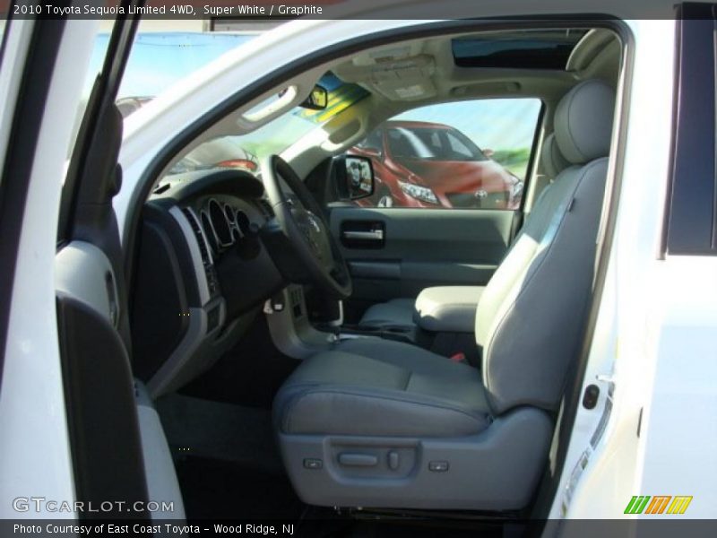 Super White / Graphite 2010 Toyota Sequoia Limited 4WD