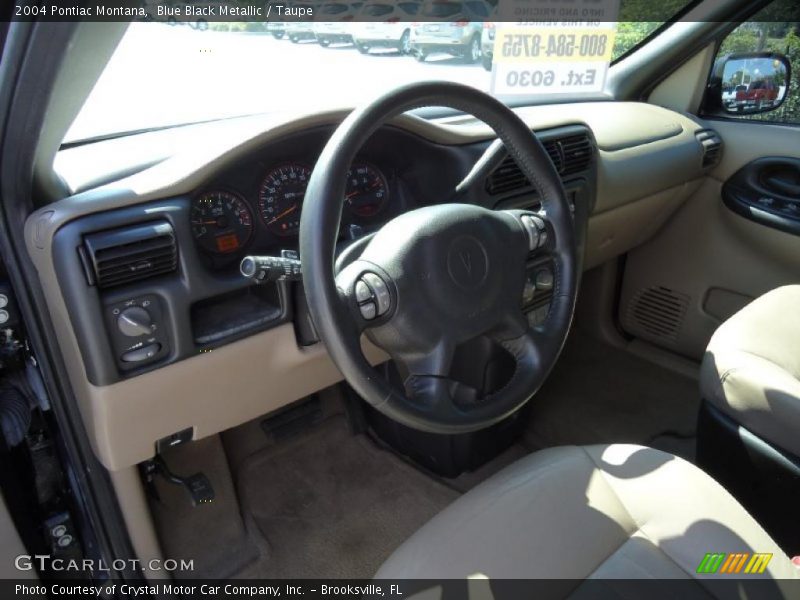 Blue Black Metallic / Taupe 2004 Pontiac Montana
