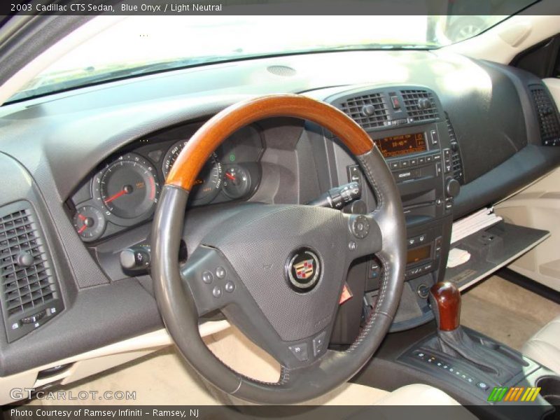 Blue Onyx / Light Neutral 2003 Cadillac CTS Sedan
