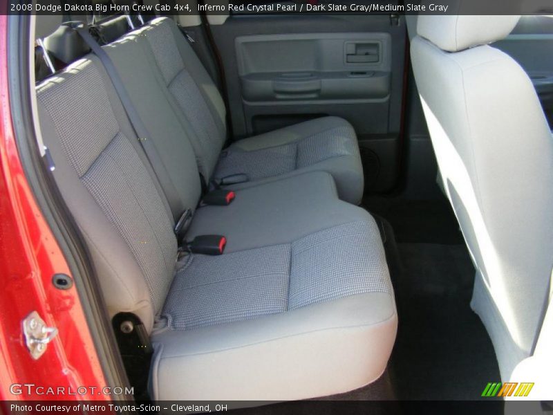 Inferno Red Crystal Pearl / Dark Slate Gray/Medium Slate Gray 2008 Dodge Dakota Big Horn Crew Cab 4x4