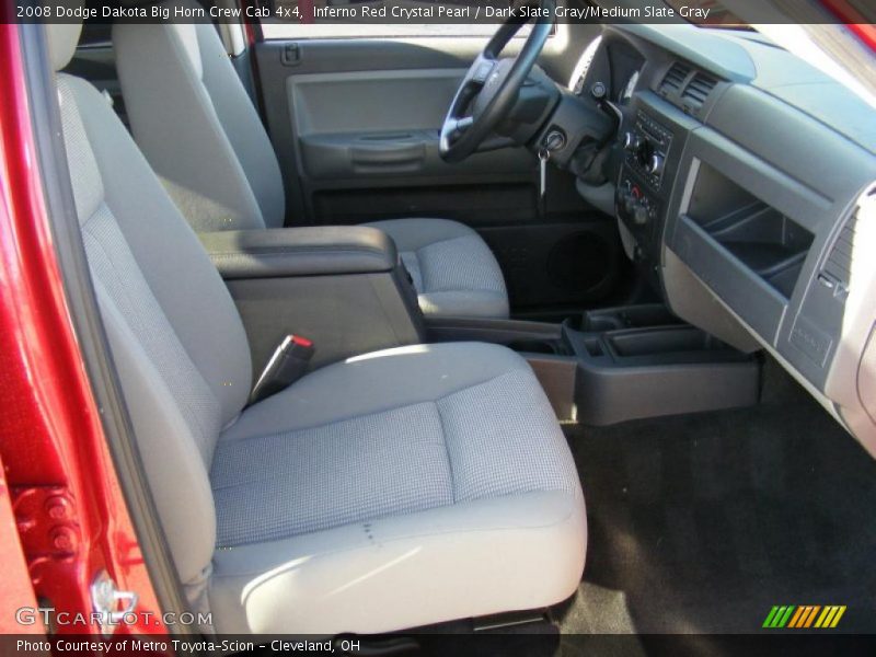 Inferno Red Crystal Pearl / Dark Slate Gray/Medium Slate Gray 2008 Dodge Dakota Big Horn Crew Cab 4x4