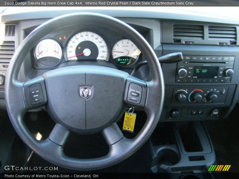 Inferno Red Crystal Pearl / Dark Slate Gray/Medium Slate Gray 2008 Dodge Dakota Big Horn Crew Cab 4x4