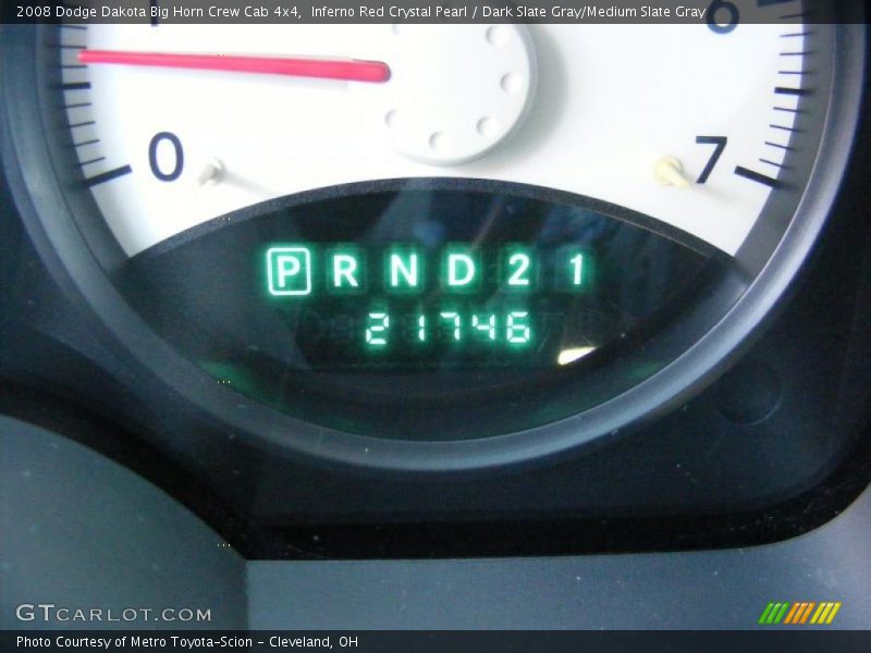 Inferno Red Crystal Pearl / Dark Slate Gray/Medium Slate Gray 2008 Dodge Dakota Big Horn Crew Cab 4x4