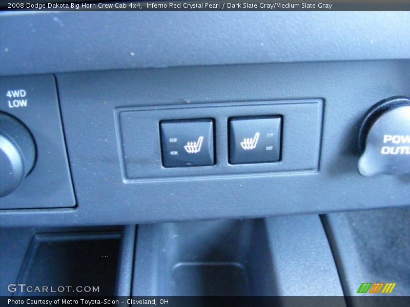 Inferno Red Crystal Pearl / Dark Slate Gray/Medium Slate Gray 2008 Dodge Dakota Big Horn Crew Cab 4x4