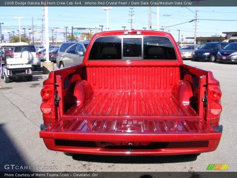 Inferno Red Crystal Pearl / Dark Slate Gray/Medium Slate Gray 2008 Dodge Dakota Big Horn Crew Cab 4x4