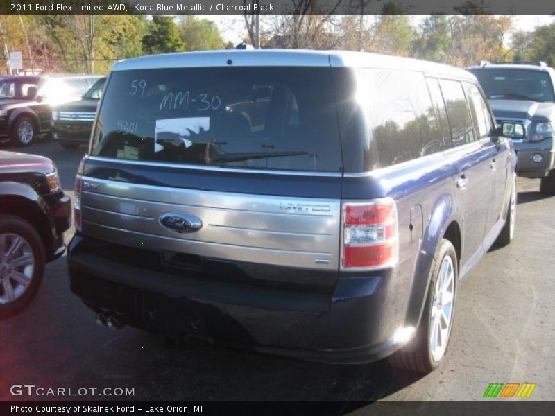 Kona Blue Metallic / Charcoal Black 2011 Ford Flex Limited AWD