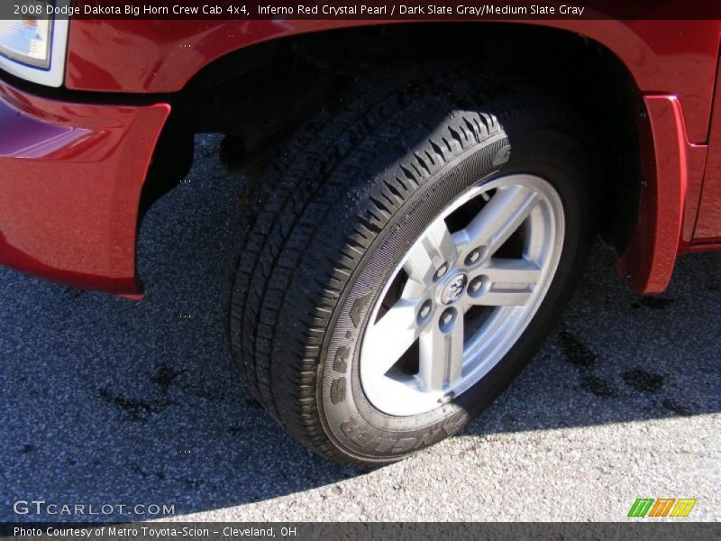Inferno Red Crystal Pearl / Dark Slate Gray/Medium Slate Gray 2008 Dodge Dakota Big Horn Crew Cab 4x4