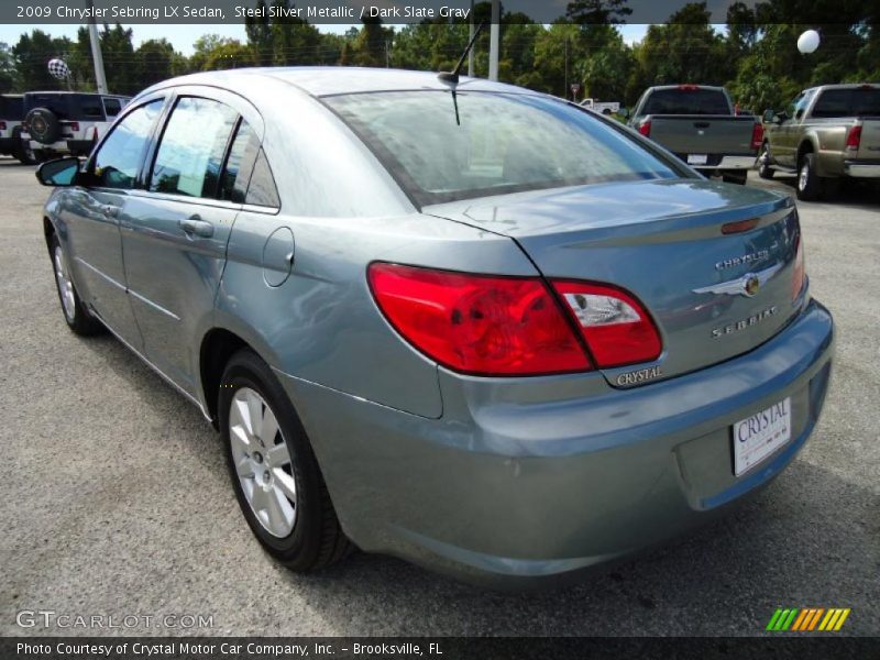 Steel Silver Metallic / Dark Slate Gray 2009 Chrysler Sebring LX Sedan