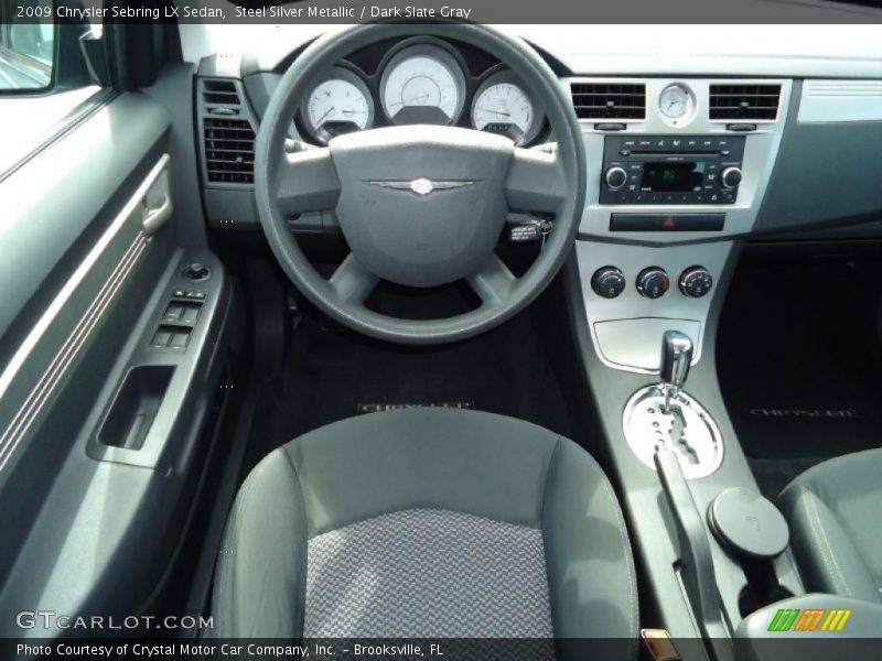 Steel Silver Metallic / Dark Slate Gray 2009 Chrysler Sebring LX Sedan