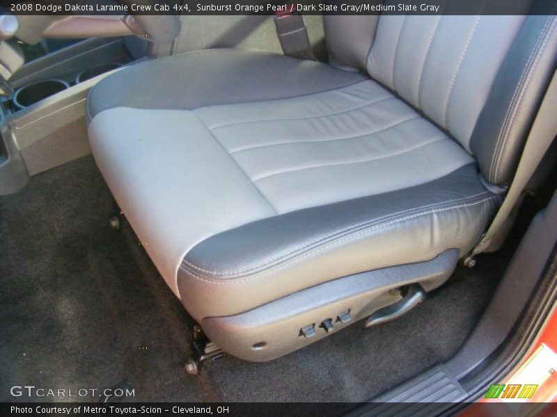Sunburst Orange Pearl / Dark Slate Gray/Medium Slate Gray 2008 Dodge Dakota Laramie Crew Cab 4x4