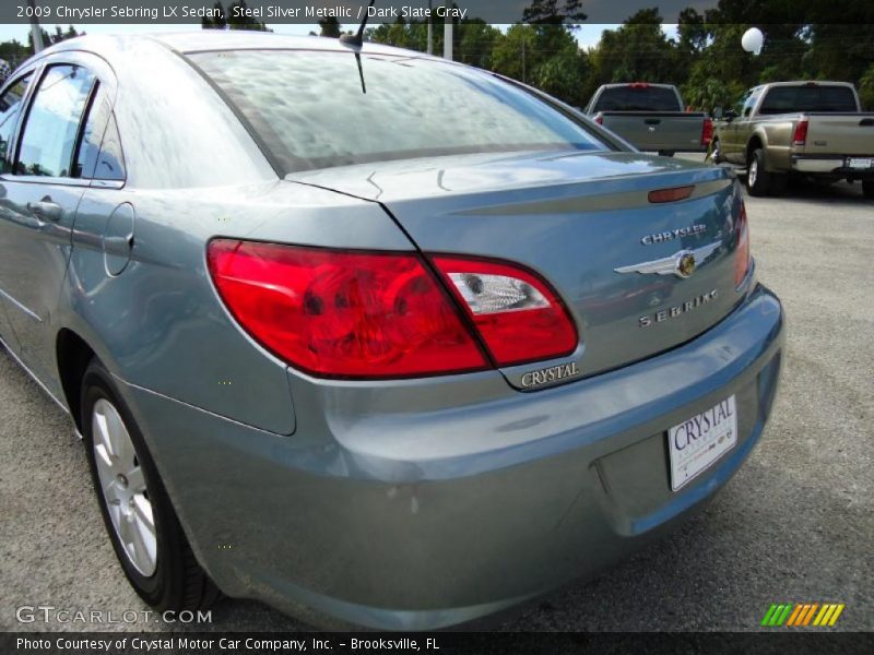 Steel Silver Metallic / Dark Slate Gray 2009 Chrysler Sebring LX Sedan