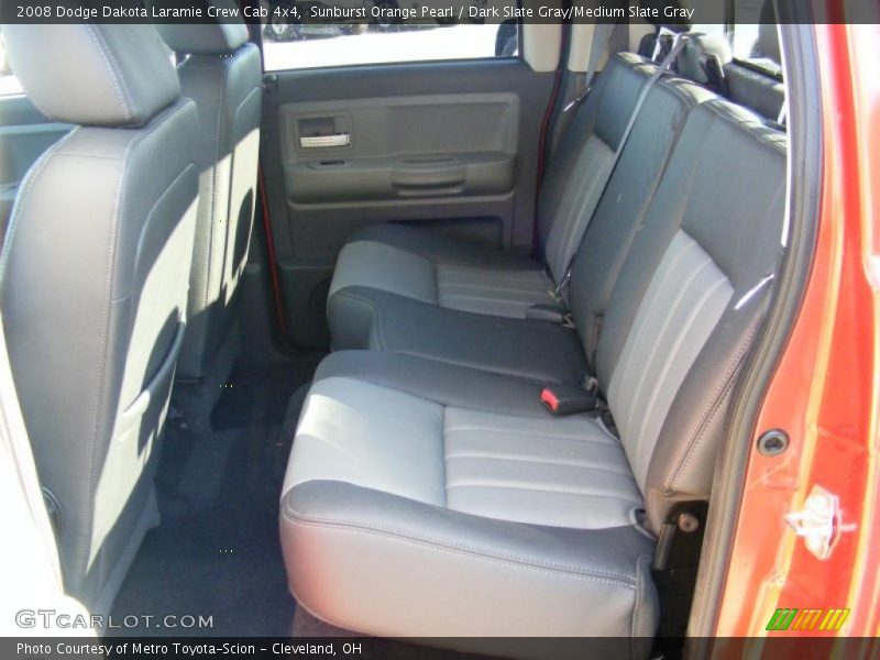 Sunburst Orange Pearl / Dark Slate Gray/Medium Slate Gray 2008 Dodge Dakota Laramie Crew Cab 4x4