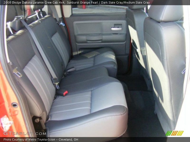 Sunburst Orange Pearl / Dark Slate Gray/Medium Slate Gray 2008 Dodge Dakota Laramie Crew Cab 4x4
