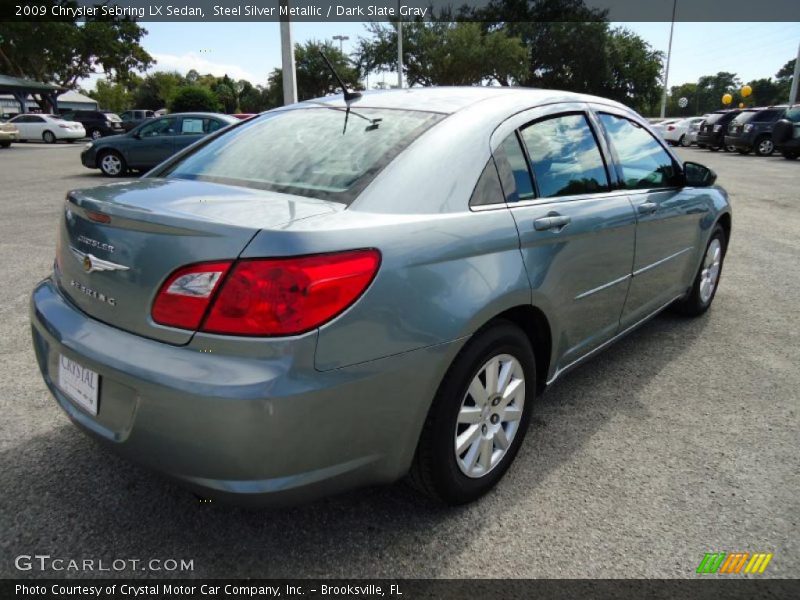 Steel Silver Metallic / Dark Slate Gray 2009 Chrysler Sebring LX Sedan